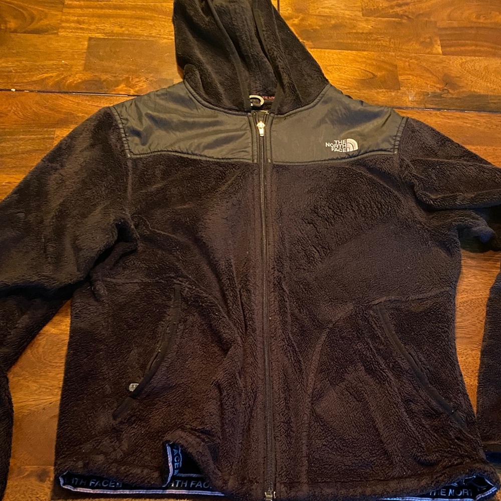 The North Face black oso fleece jacket with hood
